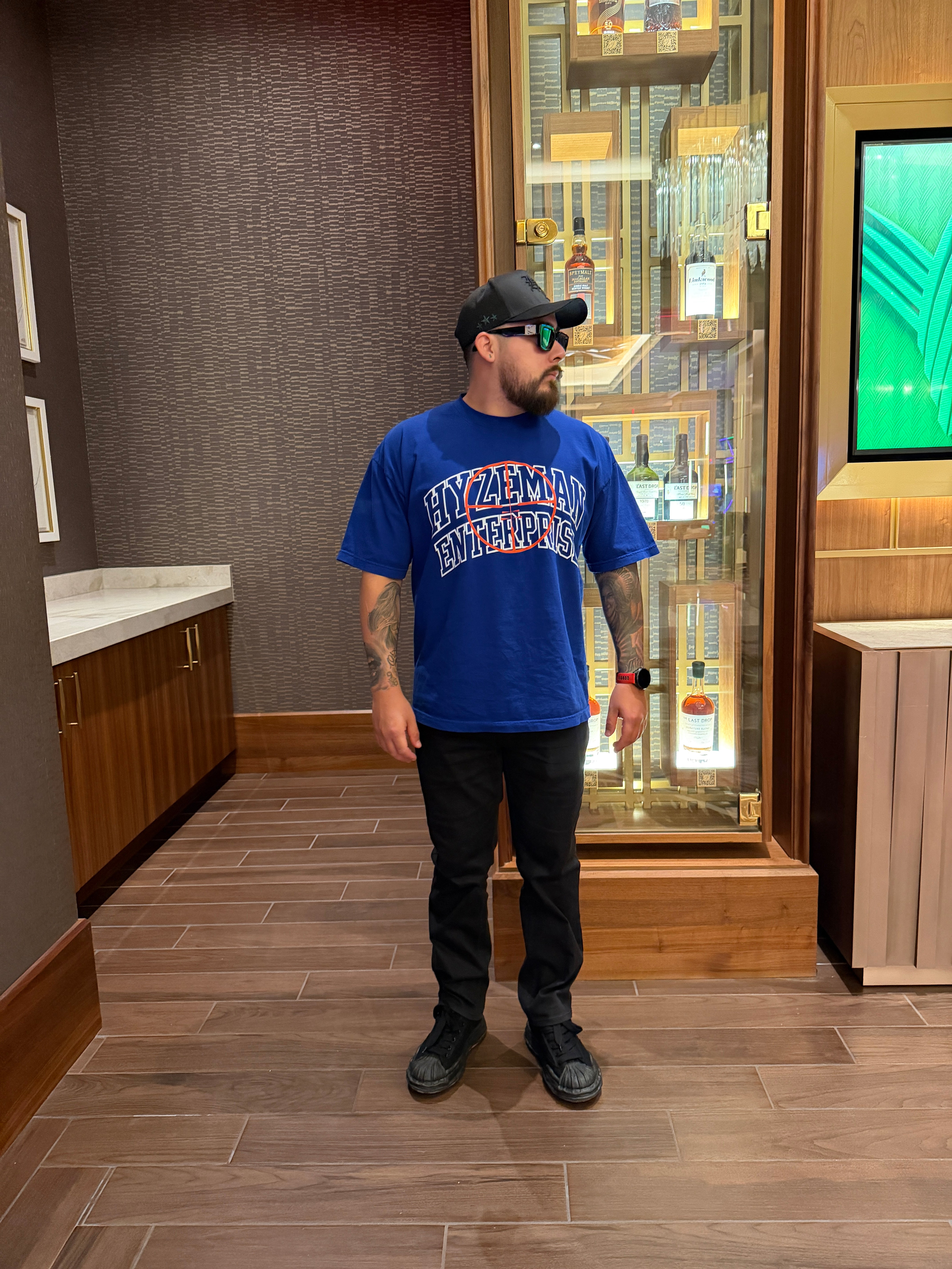 HYZEMAN CROSSHAIR TEE - ROYAL BLUE