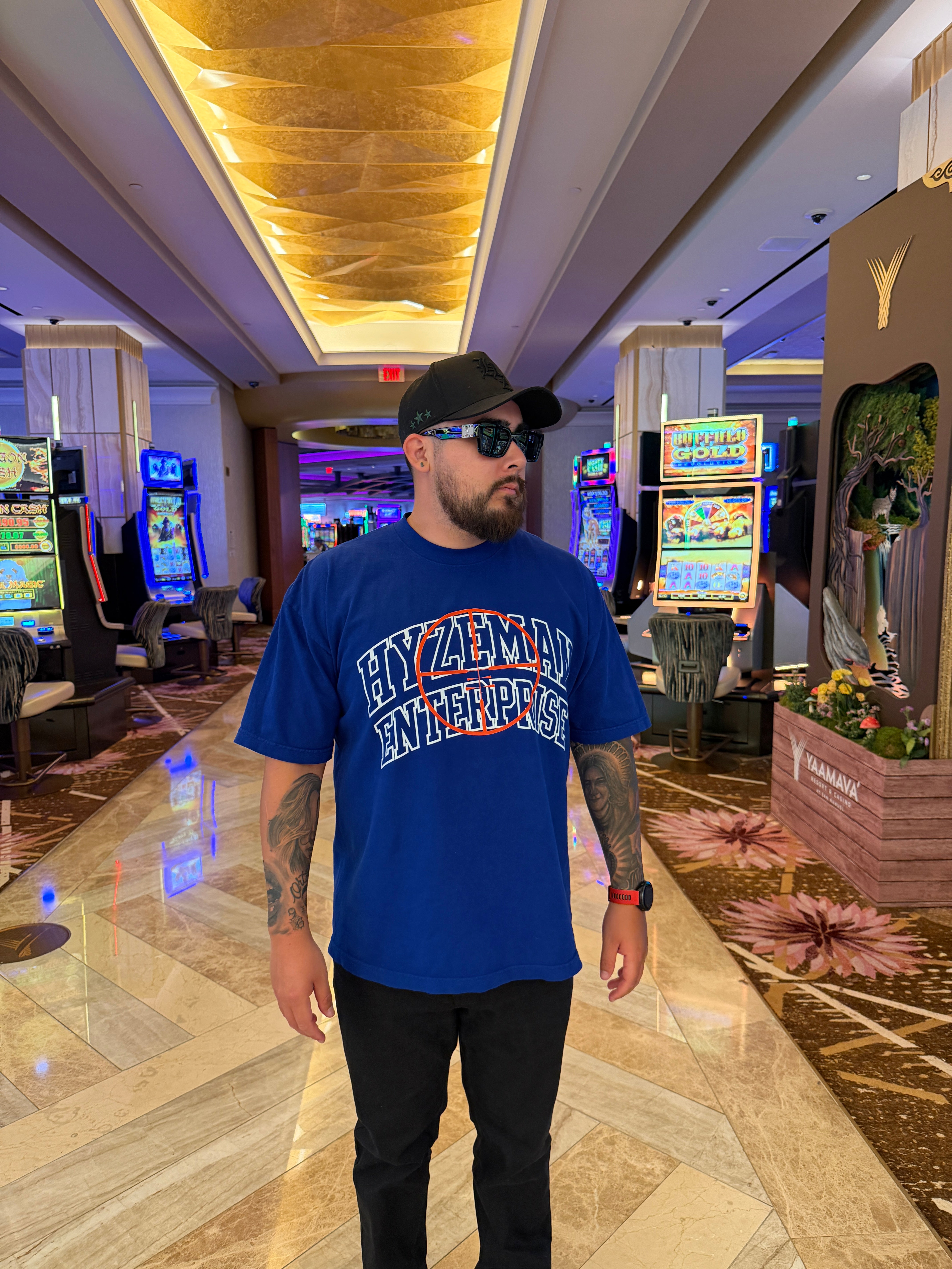 HYZEMAN CROSSHAIR TEE - ROYAL BLUE