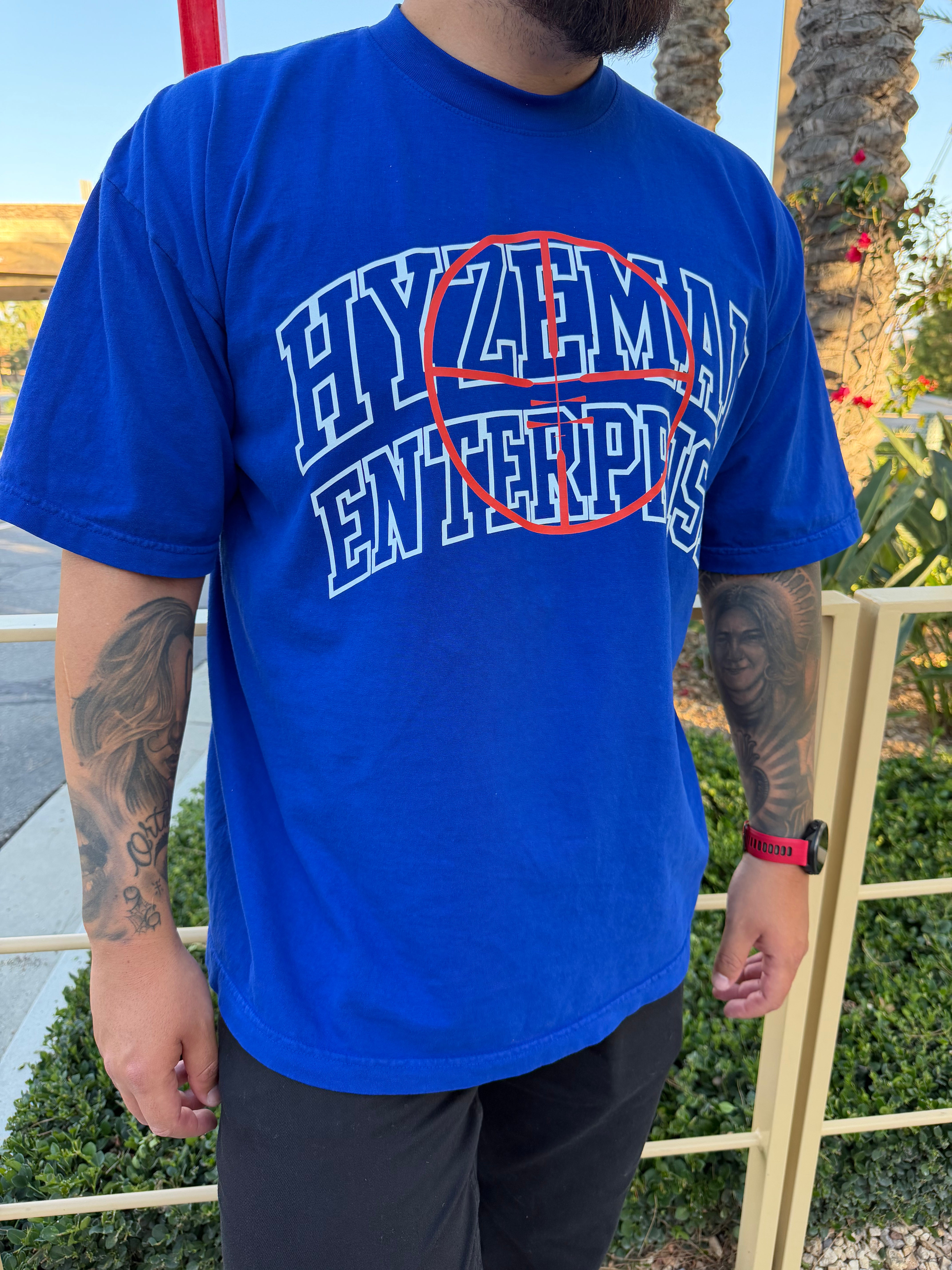 HYZEMAN CROSSHAIR TEE - ROYAL BLUE