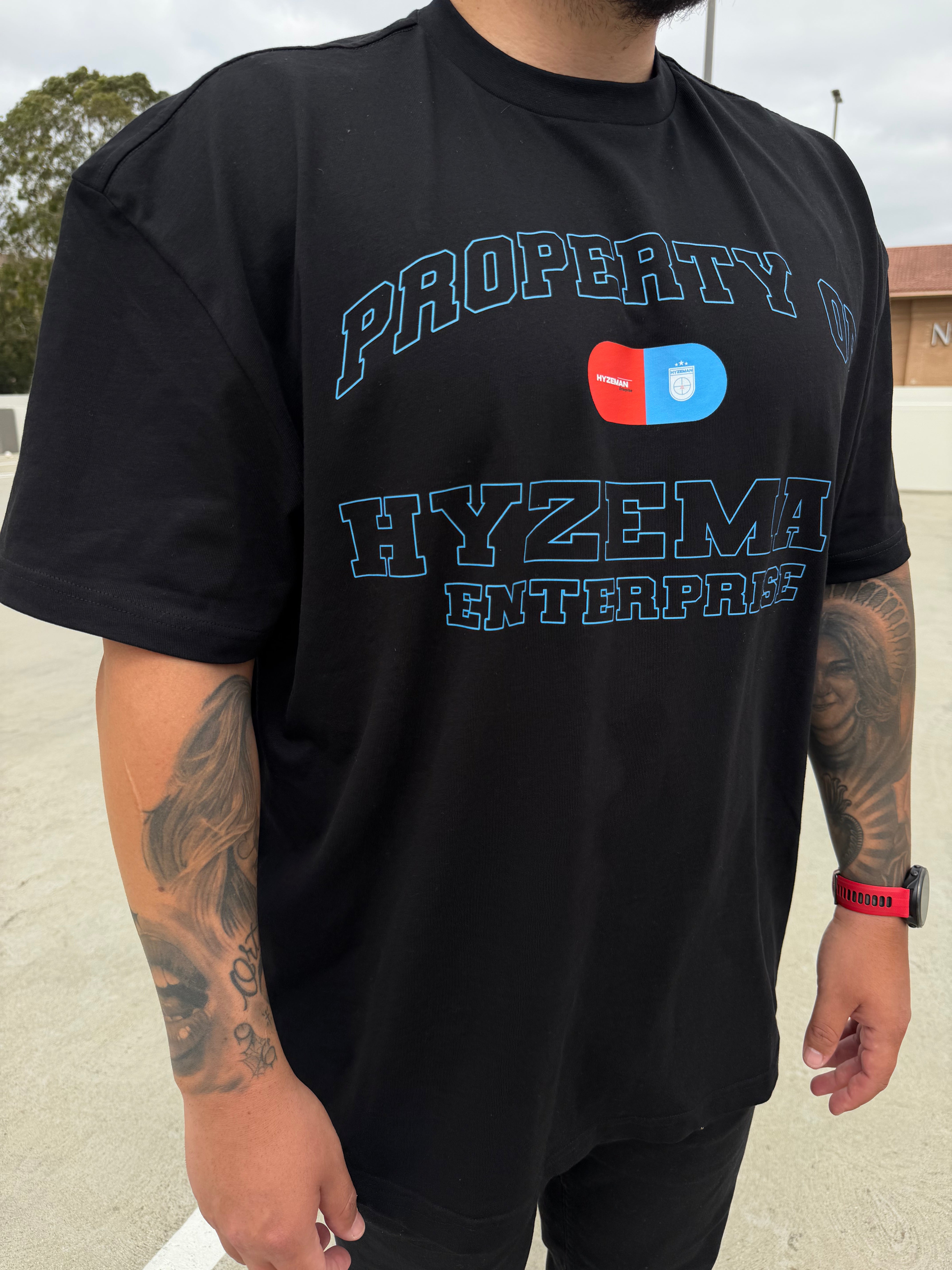 PROPERTY OF HYZEMAN TEE - BLACK