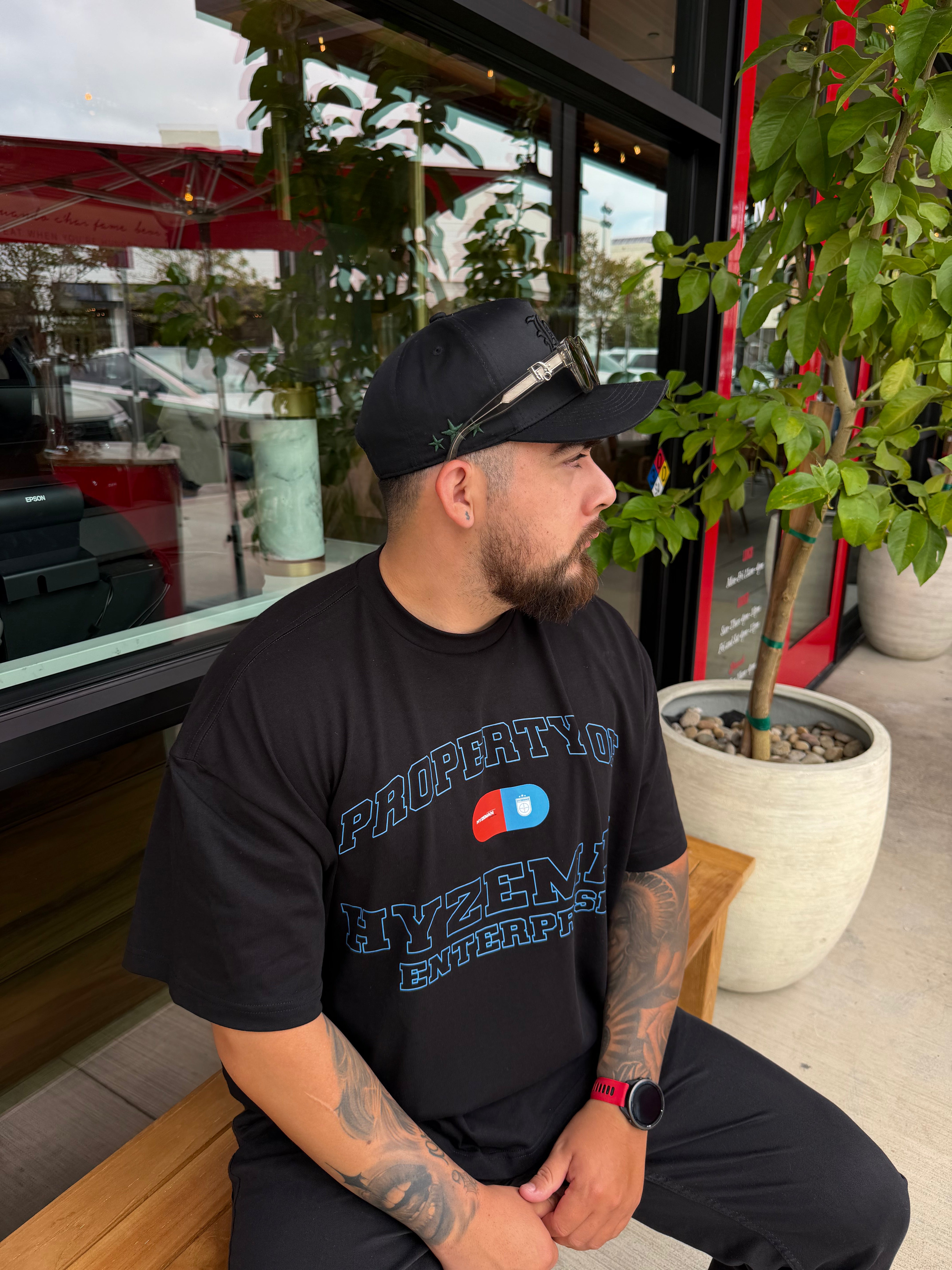 PROPERTY OF HYZEMAN TEE - BLACK