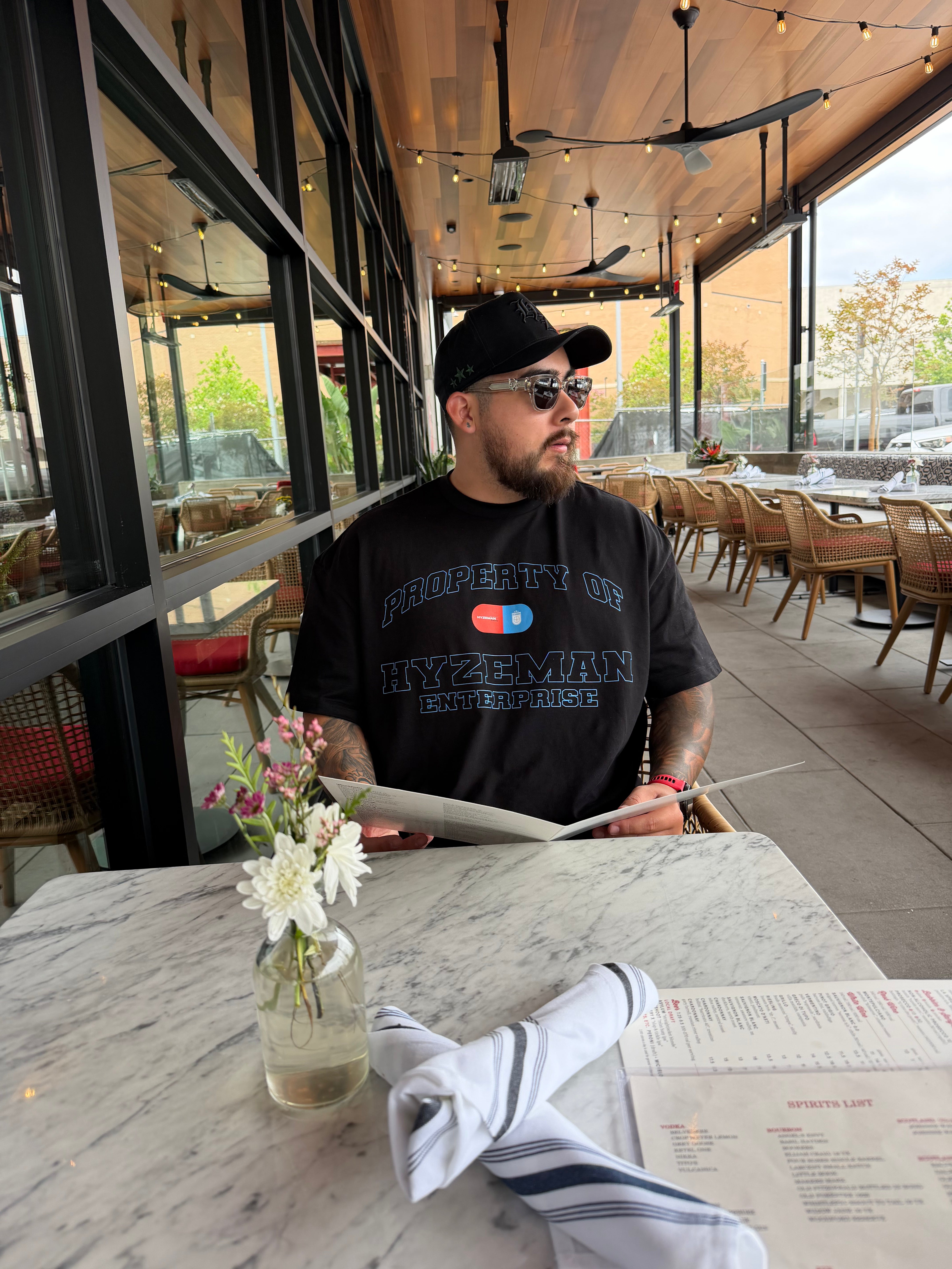PROPERTY OF HYZEMAN TEE - BLACK