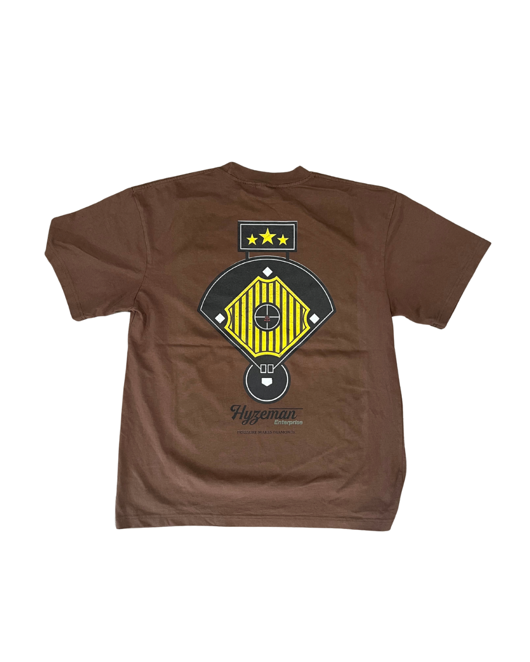 HYZEMAN "Pressure Makes Diamonds" Ballpark Brown Tee